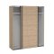 Bergamo Schiebetrenschrank 2 Tren 180x220cm Eiche Dekor.