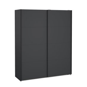 Bergamo Schiebetrenschrank 2 Tren 180x220cm matt grau.
