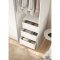 Catania Schubladeneinsatz 3 Schubladen 51 cm bis 140 cm Kleiderschrank wei