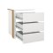 Catania Schubladeneinsatz 3 Schubladen 57 cm bis 120 cm Kleiderschrank wei