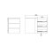 Catania Schubladeneinsatz 3 Schubladen 57 cm bis 120 cm Kleiderschrank wei