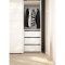 Catania Schubladeneinsatz 3 Schubladen 57 cm bis 120 cm Kleiderschrank wei