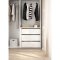 Catania Schubladeneinsatz 3 Schubladen 71,25 cm bis 240 cm Kleiderschrank wei