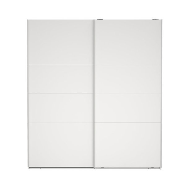 Catania Kleiderschrank 201x179x67cm, 2 Schiebetren wei.