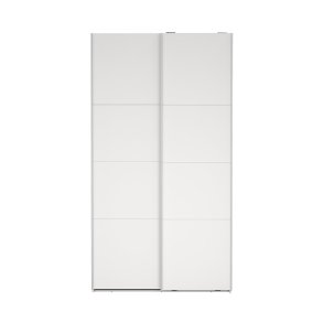 Catania Kleiderschrank 221x119x67cm, 2 Schiebetren wei.