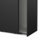 Catania Kleiderschrank 221x119x67cm, 2 Schiebetren matt schwarz.