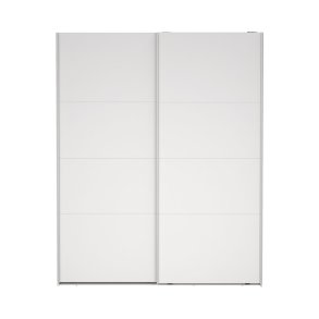 Catania Kleiderschrank 221x179x65cm, 2 Schiebetren wei.