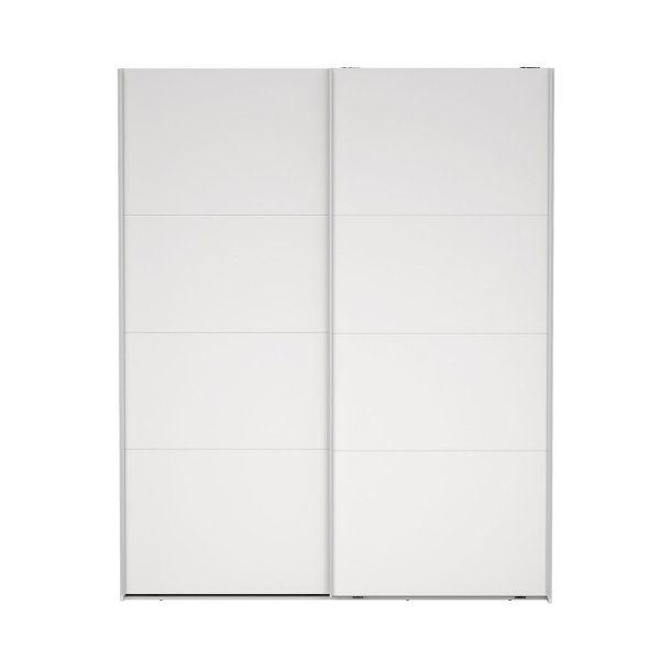 Catania Kleiderschrank 221x179x65cm, 2 Schiebetren wei.