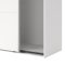 Catania Kleiderschrank 221x179x65cm, 2 Schiebetren wei.