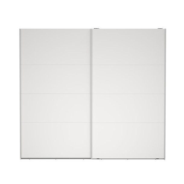 Catania Kleiderschrank 221x244x67cm, 2 Schiebetren wei.