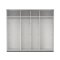 Catania Kleiderschrank 221x244x67cm, 2 Schiebetren wei.