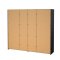 Catania Kleiderschrank 221x244x67cm, 2 Schiebetren matt schwarz.