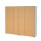 Catania Kleiderschrank 221x244x67cm, 1 Schiebetr, 1 Schiebetr mit Spiegel wei.