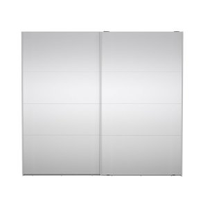 Catania Schiebetrenschrank 2 Tren mit Spiegel 245x220cm wei.