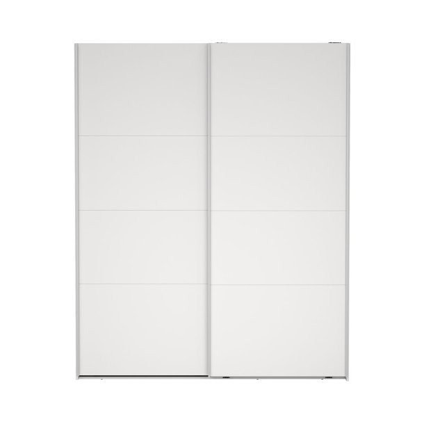 Catania Kleiderschrank 221x179x65cm, 2 Schiebetren wei.