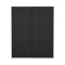 Catania Kleiderschrank 221x179x65cm, 2 Schiebetren matt schwarz.
