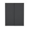 Catania Kleiderschrank 221x179x65cm, 2 Schiebetren matgr.