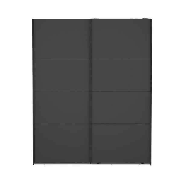 Catania Kleiderschrank 221x179x65cm, 2 Schiebetren matgr.