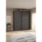 Catania Kleiderschrank 221x179x65cm, 2 Schiebetren matgr.