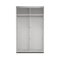 Catania Kleiderschrank 201x119x65cm, 2 Schiebetren wei.