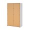 Catania Kleiderschrank 201x119x65cm, 2 Schiebetren wei.