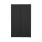 Catania Kleiderschrank 201x119x65cm, 2 Schiebetren matt schwarz.