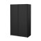 Catania Kleiderschrank 201x119x65cm, 2 Schiebetren matt schwarz.