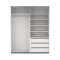 Catania Schiebetrenschrank 2 Tren 180x220cm wei.