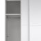 Catania Schiebetrenschrank 2 Tren mit Spiegel 180x200cm wei.