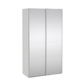 Catania Schiebetrenschrank 2 Tren mit Spiegel 120x220cm wei.