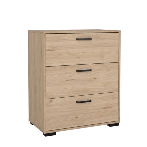 Sofia Kommode 3 Schubladen Eiche Dekor.