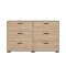 Sofia Kommode 6 Schubladen Eiche Dekor.