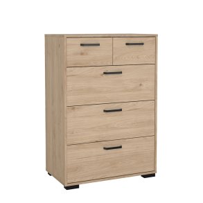 Sofia Kommode 5 Schubladen Eiche Dekor.