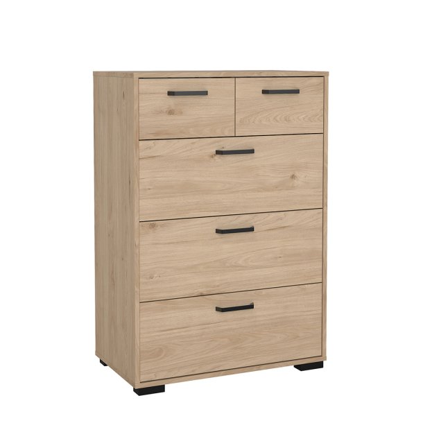 Sofia Kommode 5 Schubladen Eiche Dekor.