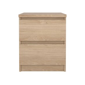 Naia stolik nocny 2 szuflady dekor dębowy.