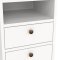 Venedig Nachttisch Breite 43 cm, Hhe 58 cm weiss.