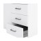 Spell Kleiderschrank 3 Tren, 3 Schubladen weiss.