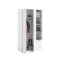 Spell Kleiderschrank 3 Tren, 3 Schubladen weiss.