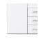 Spell Kleiderschrank 4 Tren, 3 Schubladen weiss, weiss hochglanz.