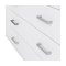 Spell Kleiderschrank 4 Tren, 3 Schubladen weiss, weiss hochglanz.