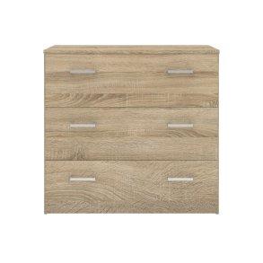 Spell kommode 3 skuffer eik struktur.