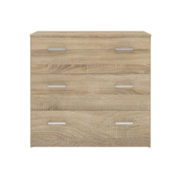 Spell kommode 3 skuffer eik struktur.