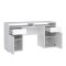 FunctionPlus skrivebord 2 lger 2 skuffer hvid hjglans.