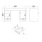 FunctionPlus Schreibtisch mit Schloss 1 Tr 3 Schubladen Eiche dekor schwarz.