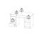 FunctionPlus Schreibtisch mit Schloss 1 Tr 3 Schubladen Eiche dekor schwarz.