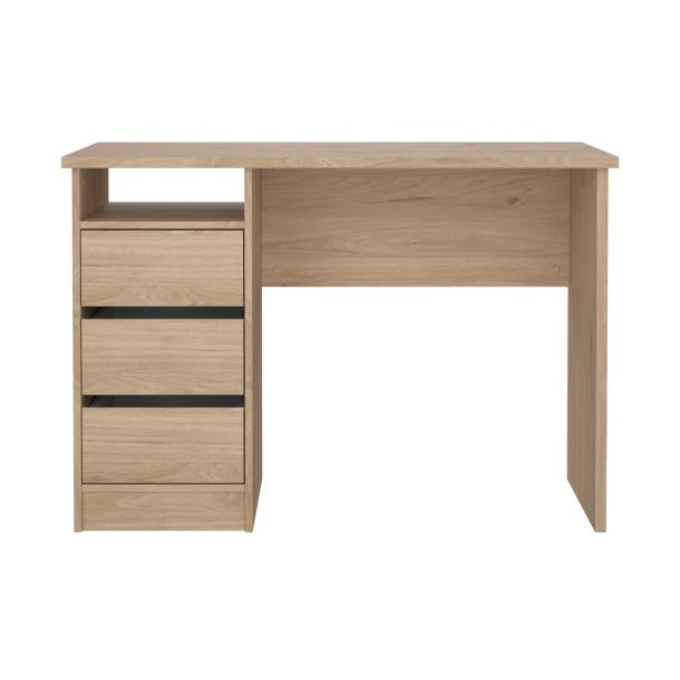 FunctionPlus skrivebord 3 skuffer valnd dekor.