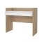 FunctionPlus Schreibtisch 2 Schubladen Nussbaum dekor wei.