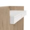 FunctionPlus Schreibtisch 2 Schubladen Nussbaum dekor wei.