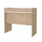 FunctionPlus Schreibtisch 2 Schubladen Nussbaum dekor wei.