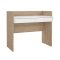 FunctionPlus Schreibtisch 2 Schubladen Nussbaum dekor wei.